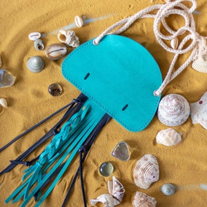 Sac de plage d’enfants sac à main tout-petit Sac à méduses en cuir
