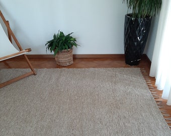 Grand tapis marron clair/grand lit/tapis en coton/tapis doux/tapis pour salon/tapis décoratif/tapis de cuisine/tapis de chambre à coucher/décor bohème