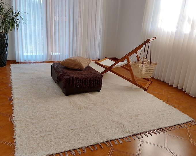 Extra Large Cream Rug / Boho Rug / Cotton Rug / Soft Rug/ Rugs Etsy