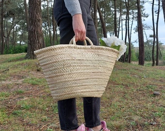 Straw Hand Bag / Straw Beach Bag / Shopping Bag / French Basket Bag / Market Bag / Summer Bag / Grocery Bag / Handbags