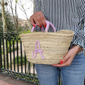 Personalized Bag / Personalized Bridesmaid Bag / Personalized Beach Bag / Flower Girl Basket / Name Straw Bag / Personalized Gift Bag
