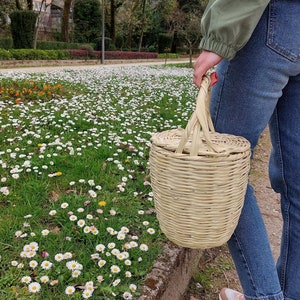 Original Jane Birkin Basket / Cane Basket / Birkin Basket / Vintage Basket Bag / Basket With Lid / Summer Bag / Basket Purse / Bohemian Bag