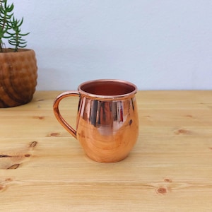 Caneca de cobre / Caneca vintage / Acessórios de bar / Copo de metal / Cobre vintage / Cobre feito à mão / Amantes de cobre / Presente para padrinhos / Presente para ele