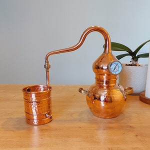 Traditional Alembic 1 L / Copper Alembic Still / Alembic Distiller / Essential Oil Distiller / Distillery / Still For Essential Oils