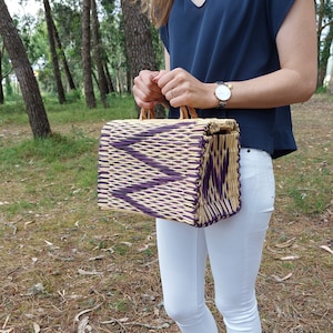 Natural Basket Bag / Basket Bag / Straw Reed Bag / Portuguese Basket / Bohemian Bag / Market Bag / Straw Purse / Summer Bag / Vintage Bag