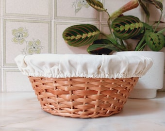 Round Wicker Banneton / Bread Basket / Wicker Basket / Proofing Basket / Handmade Basket / Baking Bread / Bread Gifts / Bread Lovers