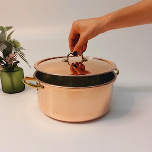 Copper Saucepan Ø 24cm / High Quality / Copper Pan / Copper Cookware / Handmade Copper / Vintage Cookware / Farmhouse Decor / Gift For Her