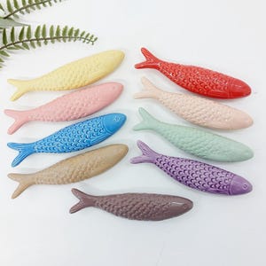 Ceramic Glazed Sardines / Ceramic Sardine / Traditional Sardine / Ceramic Hanging Sardine / Sardine Art / Sardine Gifts / Ceramic Art