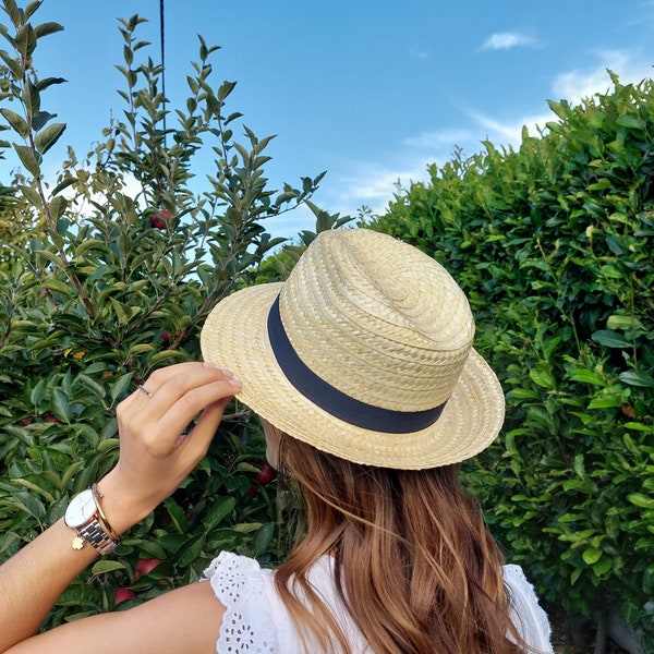 Beach Hat / Straw Sun Hat / Straw Hat / Vintage Hat / Boho Straw Hat / Bohemian Hat / Womens Hat / Mens Hat / Travel Hat / Garden Hat