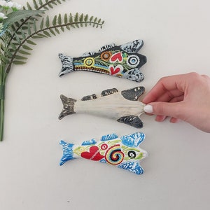 Kleiner Kabeljau Fisch / Kabeljau Fisch / Fisch Kunst / Keramik Fisch / Keramik Fisch Dekoration / Keramik Wandbehang / Strand Haus Dekor