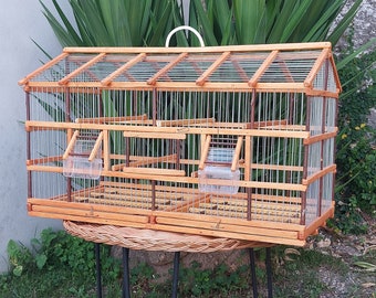 Large Bird Cage / Handmade Cage / Bird Cage / Canary Cage / Bird House / Parakeet Cage / Bird Cage Parakeet / Love Your Bird / Vintage Cage