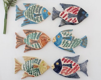 Jema Lustreware Ceramic Angel Fish Figurine 261 C1959. as Found