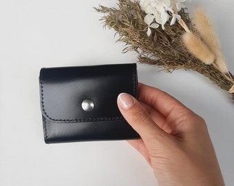 Cartera de cuero para hombre / Cartera de tarjeta de cuero / Cartera de bolso / Cartera de cuero / Cartera vegana / Cartera ecológica / Regalo de Navidad