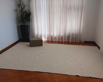 Alfombra extragrande color crema / Alfombra para sala de estar / Alfombra suave / Alfombra para habitación / Alfombra para pasillo / Alfombra para dormitorio / Alfombra para habitación infantil / Alfombra para cama tamaño queen