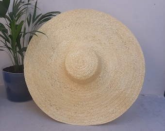 Super grand chapeau / chapeau de paille / chapeau d'été / chapeau pour femme / chapeau de paille / chapeau de soleil / chapeau de ferme / chapeau bohème / chapeau lune de miel / chapeau canotier de paille