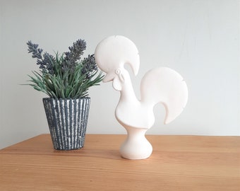Ceramic Rooster To Paint 15cm / Ready To Paint Ceramic Bisque / Ceramic Figurines To Paint / Rooster Art / Rooster Decor / Gift For Mom