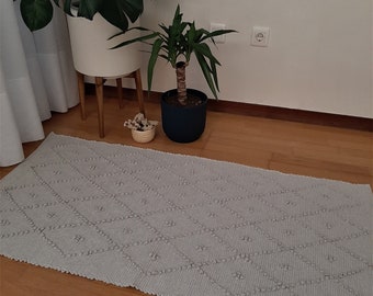 Moyen gris clair tapis/tapis de bain/tapis pour chambre à coucher/tapis chiffon/tapis de salle de bain/tapis de cuisine/tapis de chevet/tapis de couloir/tapis géométrique