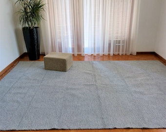 Alfombra gris claro extra grande 300x200cm / Alfombras para sala de estar / Alfombra suave / Alfombra de dormitorio / Alfombra de área / Alfombra grande / Alfombra rústica / Alfombra Boho
