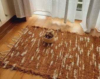Petit tapis blanc marron/tapis pour chambre à coucher/tapis de bain/tapis de chevet/tapis doux/tapis de salle de bain/tapis de ferme/tapis d'entrée/tapis de porte d'entrée