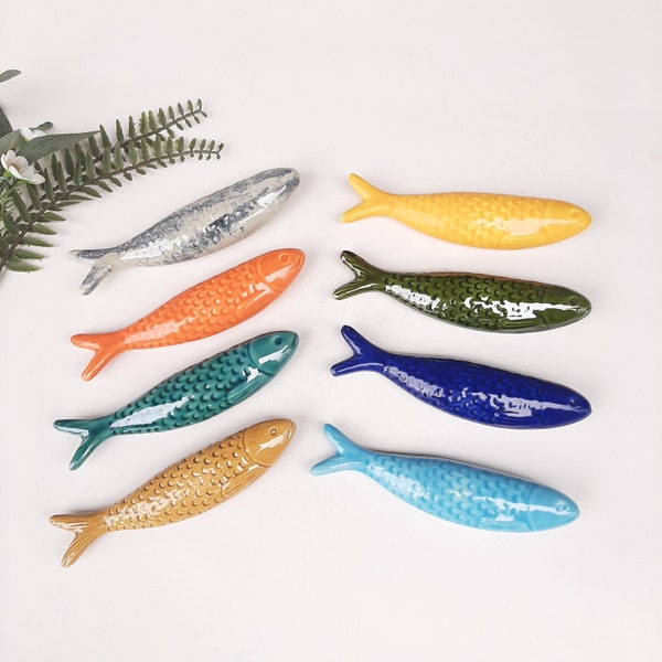 Ceramic Glazed Sardines / Ceramic Sardine / Traditional Sardine / Ceramic Hanging Sardine / Sardine Art / Sardine Gifts / Ceramic Art