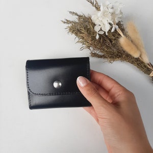 Cartera de cuero para hombre / Cartera de tarjeta de cuero / Cartera de bolso / Cartera de cuero / Cartera vegana / Cartera ecológica / Regalo de Navidad