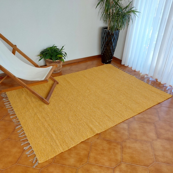 Yellow Rug Etsy UK