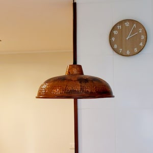 Round Copper Lampshade / Lampshades / Handmade Lampshade / Modern Decor / Farmhouse Decor / Handmade Copper / Copper Art / Vintage Copper