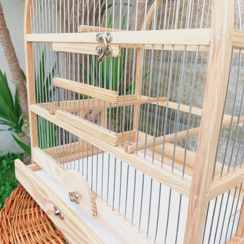 Visual Reference: Oval Bird Cage Natural Handmade Bird Cage Canary Cage Rustic