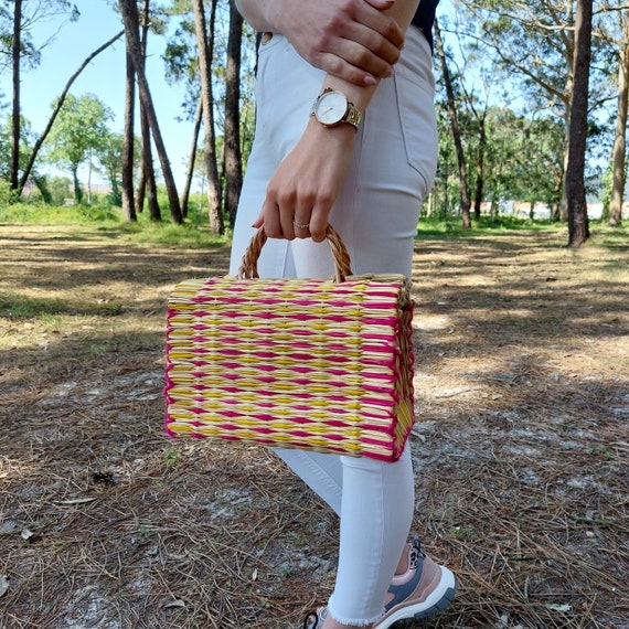 Colorful straw handbags new arrivals