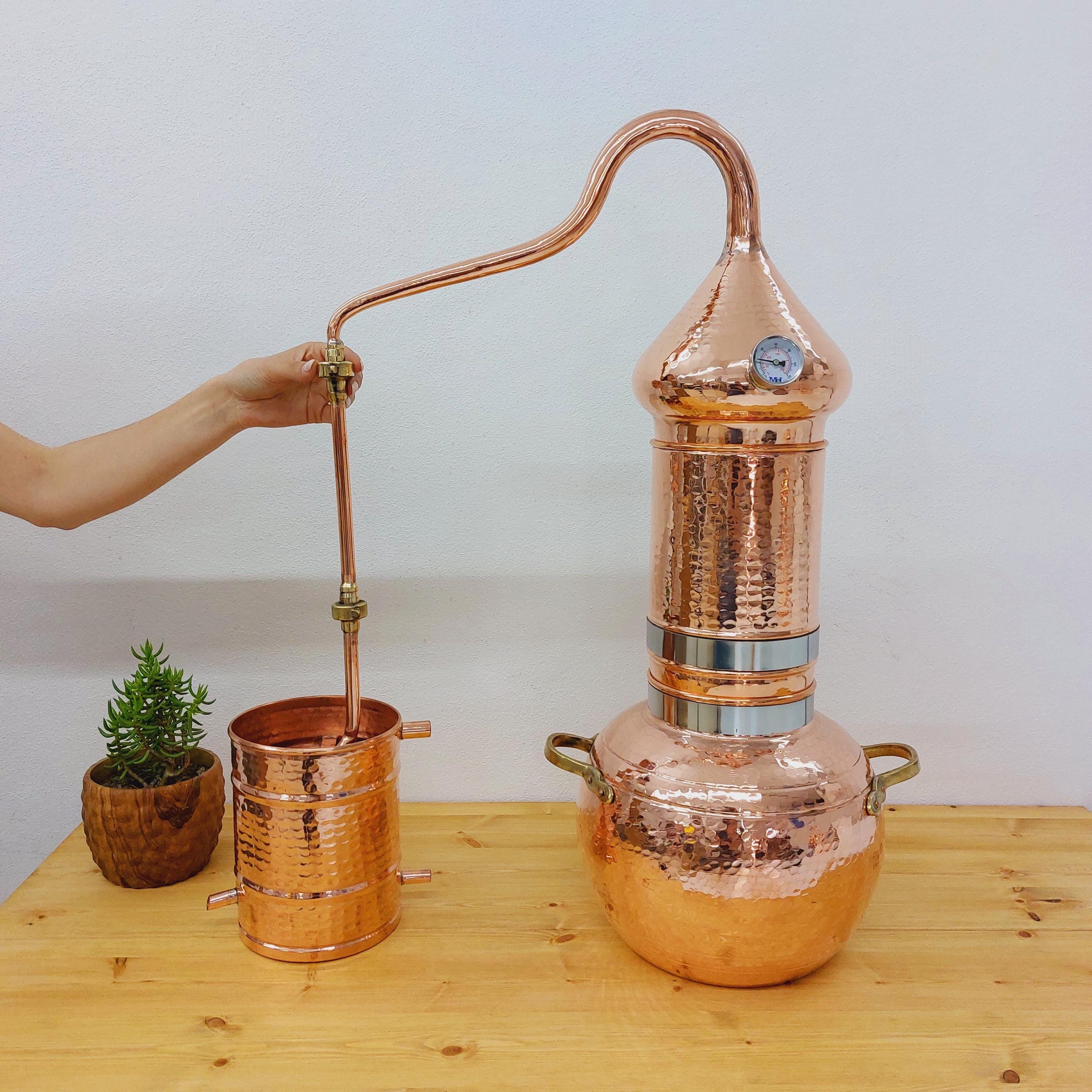 Large Distiller Column Alembic 10 L / Large Alembic / Copper Alembic Still / Alembic ...