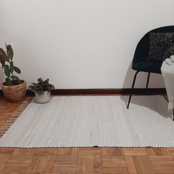 Large White And Grey Rug 100x150cm Area Rug Carpet Rug Etsy