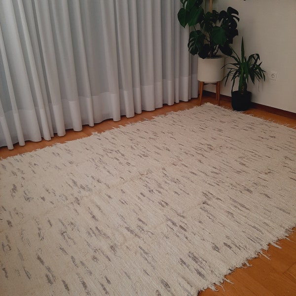 Très grand tapis taupe crème / tapis de salle à manger / tapis moderne / tapis de salon / chambre à coucher tapis esthétique / minimaliste