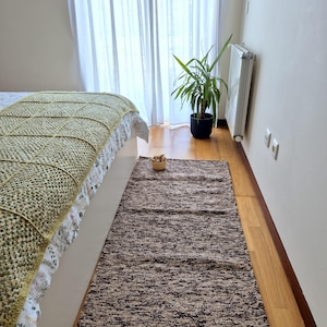 Medium Mixed Brown Rug / Bedside Rug / Recycled Rug / Machine Washable Rug / Dorm Rug / Kitchen Rug / Bath Rug / Living Room Rug / Boho Rug