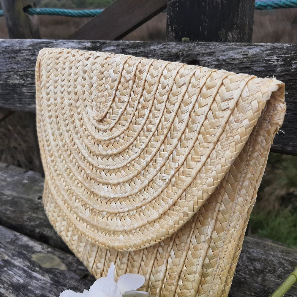 Straw Clutch / Wedding Clutch / Straw Bag / Straw Purse / Etsy