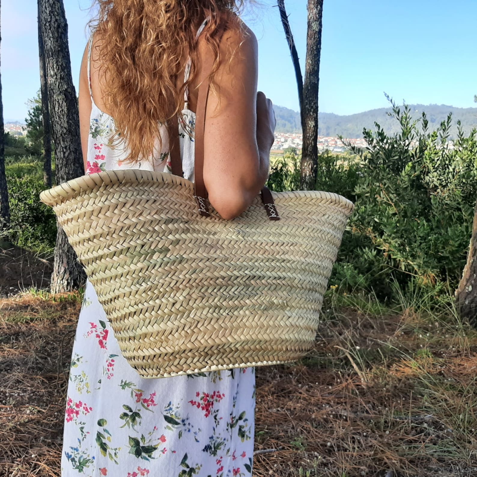 Straw Bag - Miami French Market Basket main image 1