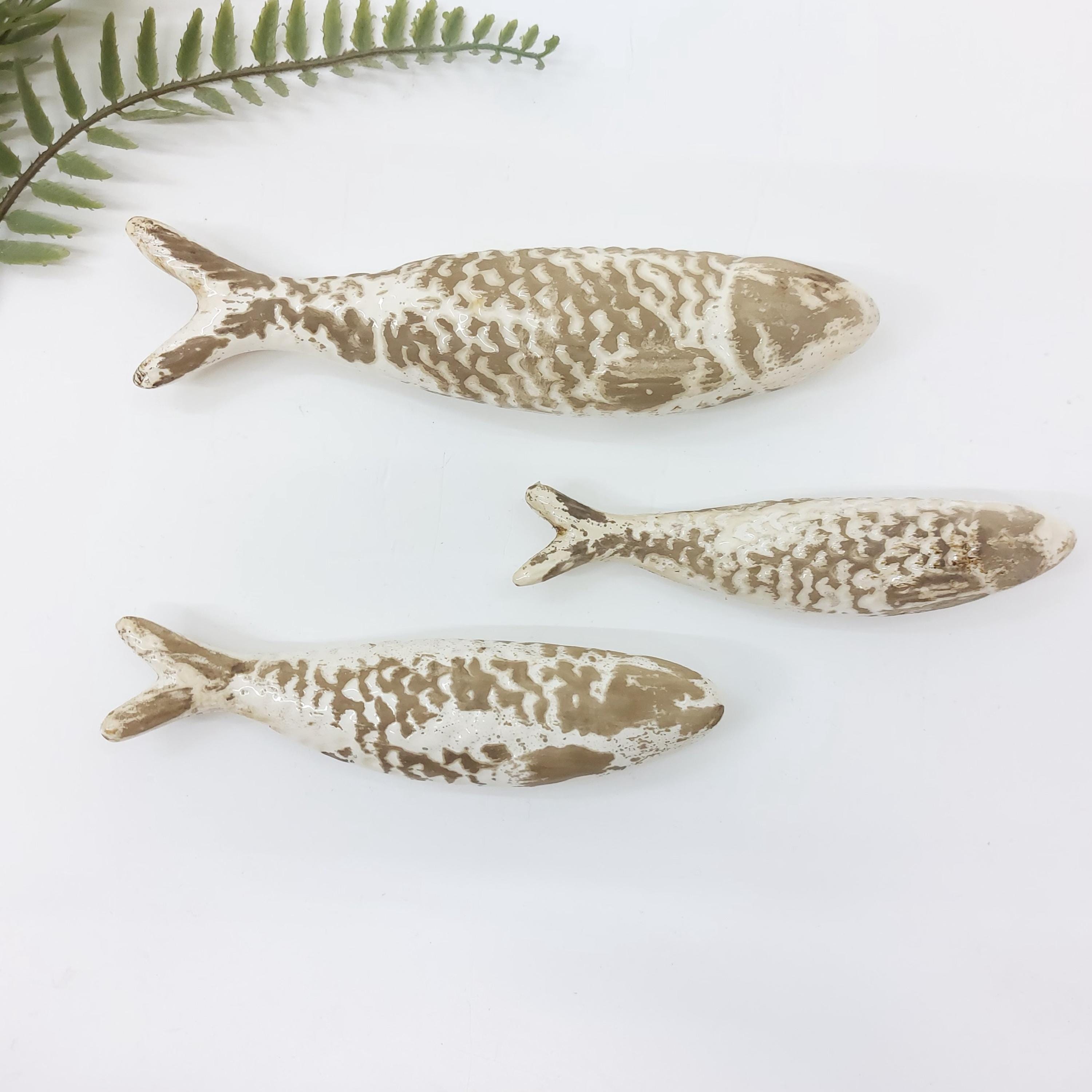 Vintage Wall Hanging Ceramic Fish - Etsy