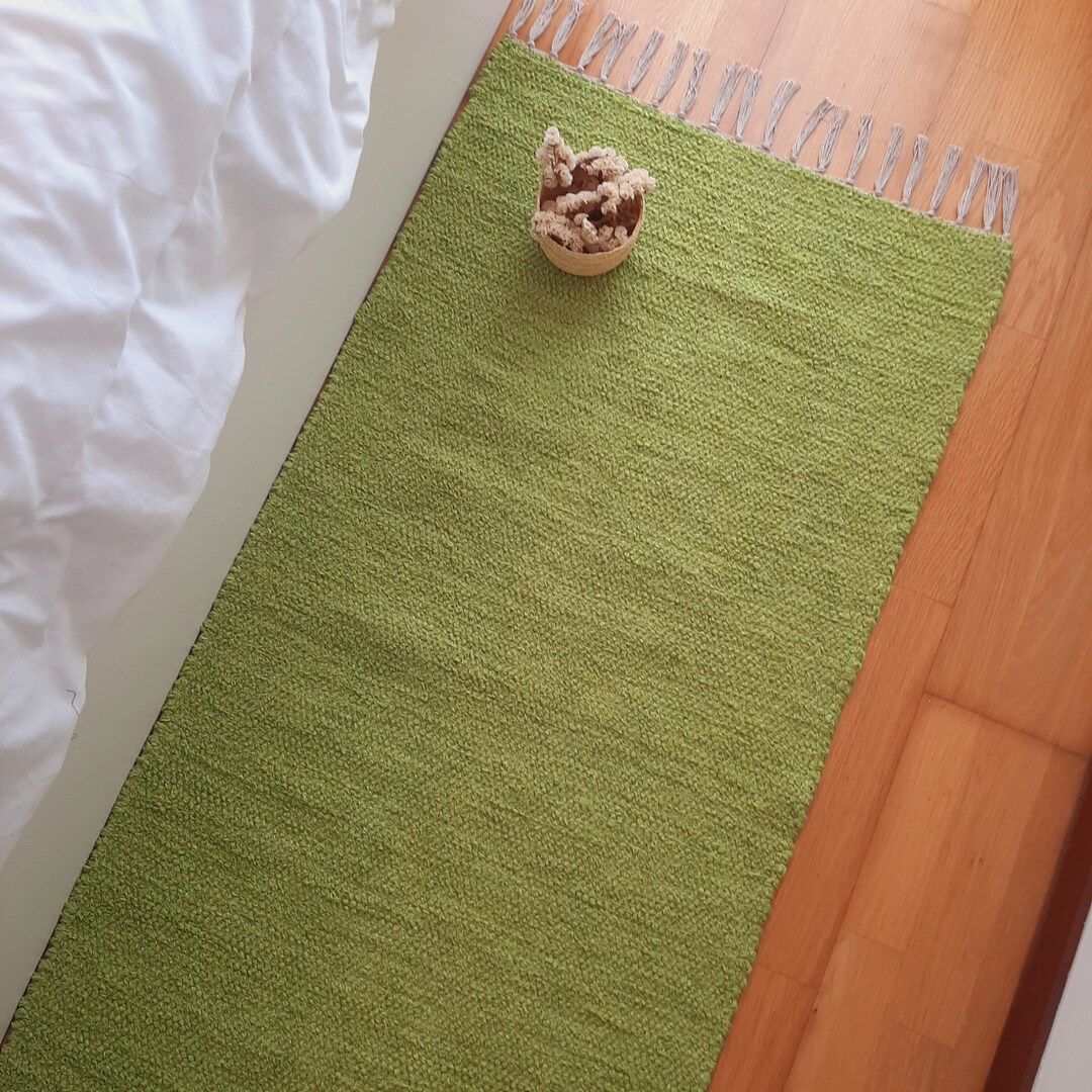 Long Runner Pear Green 300cm/ Rug Runner / Washable Rug / Soft Rug ...