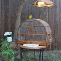Large Oval Bird Cage Full Handmade / Brown Rustic Cage / Canary Cage / Bird House / Parakeet Cage / Love Your Bird / Bird Home product logo