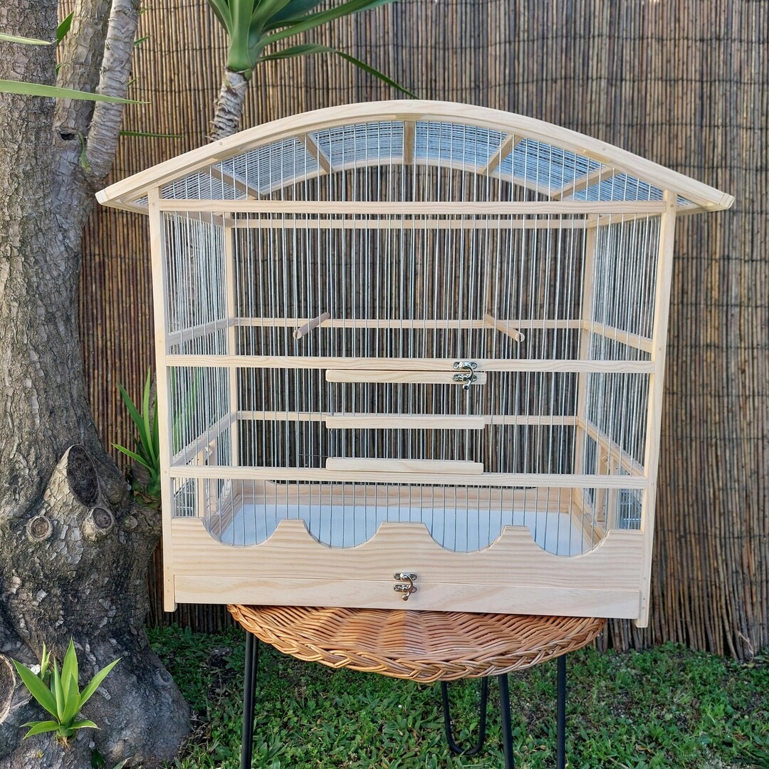 Curated visual reference: Fresh Look at Super Large Curved Bird Cage Natural Handmade Bird Cage Canary