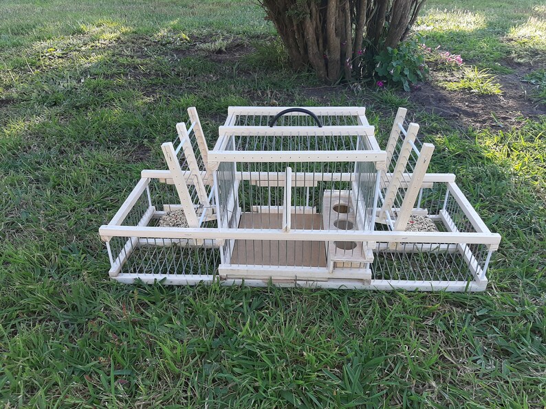 Wooden Bird Cage Trap / Trap Birds / Hunting Birds Cage / Two Etsy