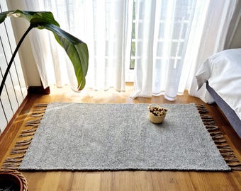 Alfombra pequeña gris claro / Alfombra suave / Alfombra para habitación de bebé / Alfombra de algodón / Alfombra de baño / Alfombra de baño / Alfombra de noche / Alfombra de cocina / Alfombra lavable / Alfombra de pasillo