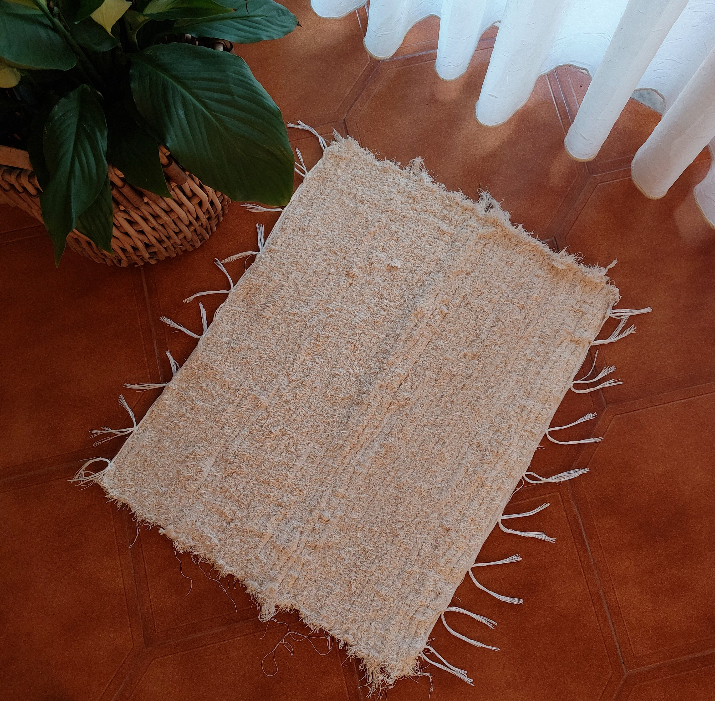 Mini Cream Rug / Woven Rug / Cotton Rug / Soft Rug / Nursery - Etsy