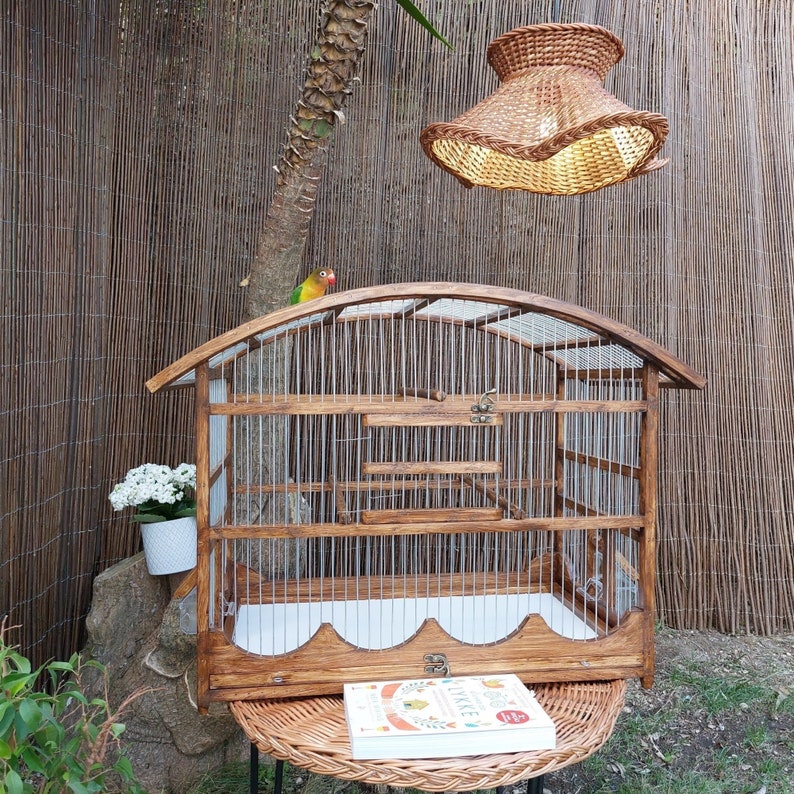 Large Curved Bird Cage Full Handmade / Canary Cage / Bird Etsy