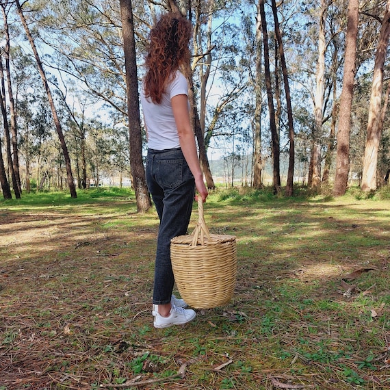 Extra Large Original Jane Birkin Basket / Cane Basket / Birkin