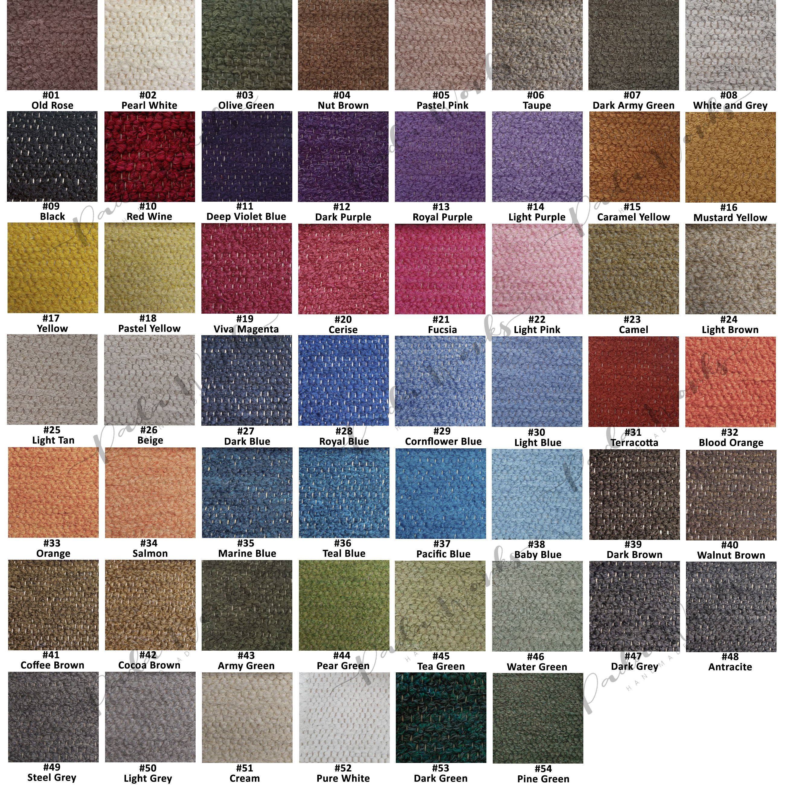 ラグ・カーペット UE Gallery1950 COLOR CHART LARGE RUG MAT Small Royal Blue Rug 60x110cm / Rugs for Bedroom / Bathroom Rug