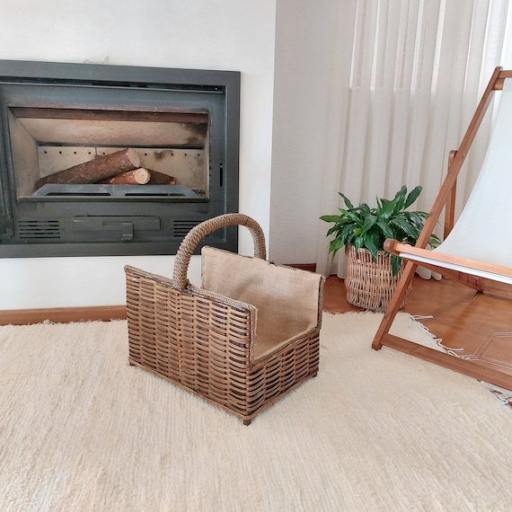 Braided Fireplace Basket