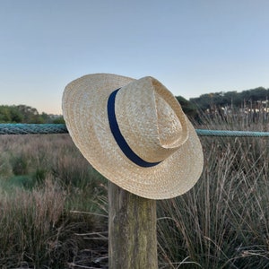 Stro zonnehoed / strohoed / vakantiehoed / boho strohoed / bohohoed / herenhoed / vintage hoed / zomerhoed / handgemaakte hoed