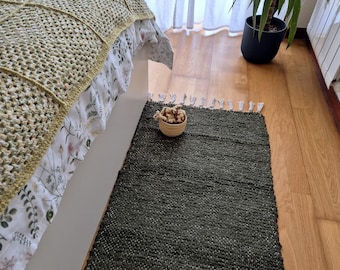 Runner Rug Forest Green 200cm / Kitchen Rug / Floor Mat / Runner Rug / Rugs for Living Room / Bedroom Rug / Hallway Rug / Bohemian Rug