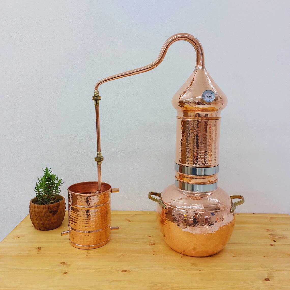 Large Distiller Column Alembic 10 L / Large Alembic / Copper Alembic Still / Alembic ...