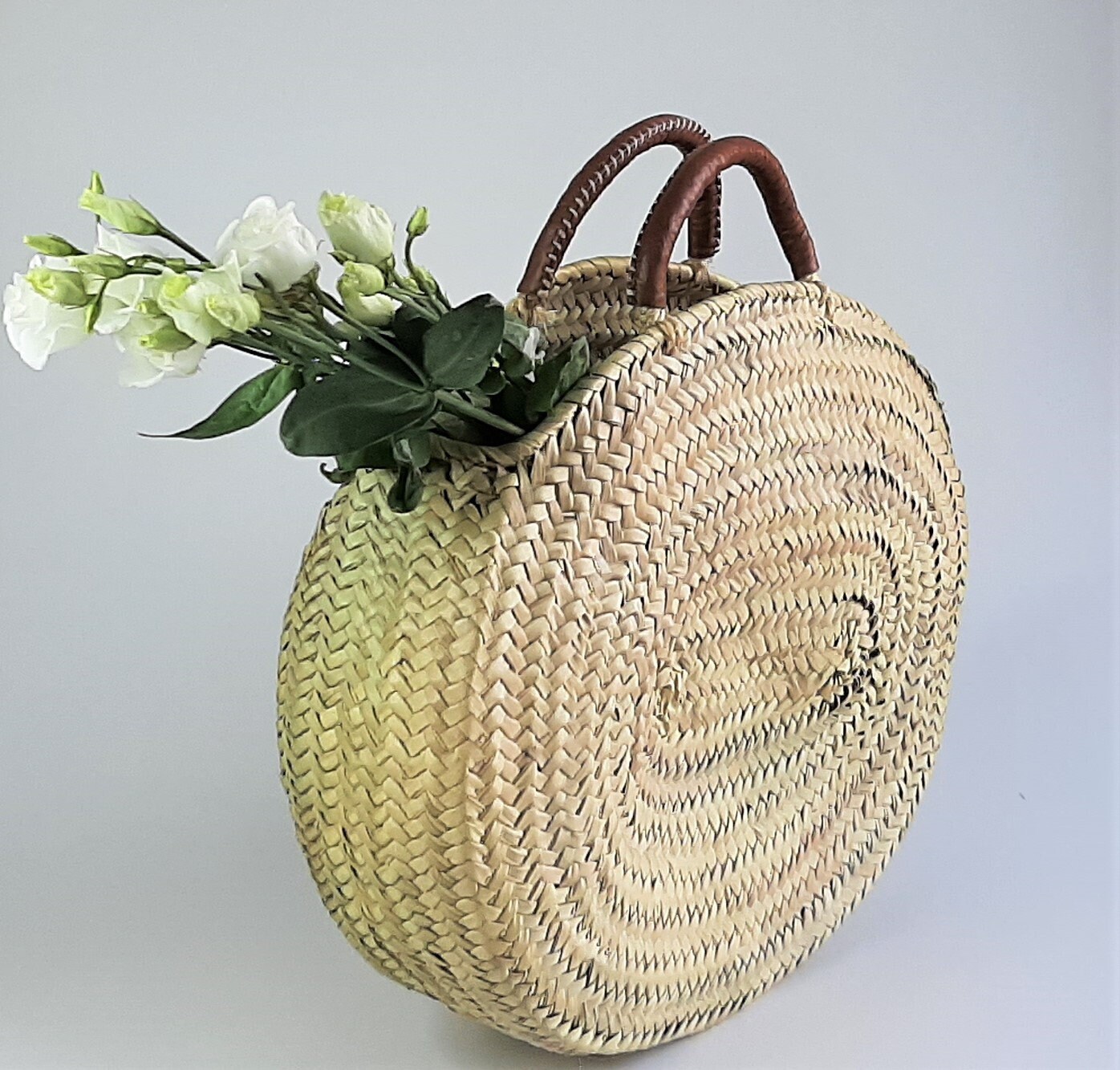 Oval Straw Bag / Basket Bag / Summer Bag / Beach Bag / Etsy